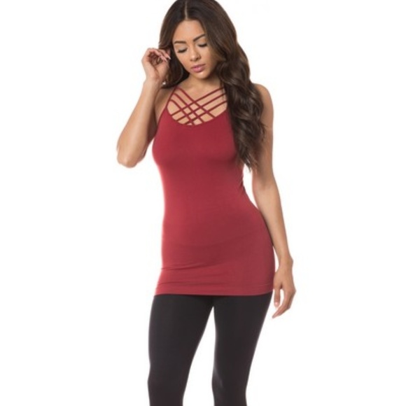 Other - Seamless Triple Criss-Cross Front Cami